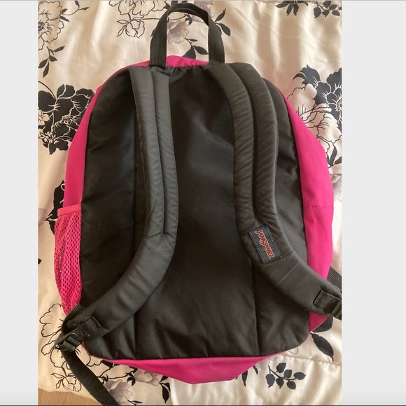 JanSport Hot Pink 5 Zipper Backpack - Picture 5 of 10
